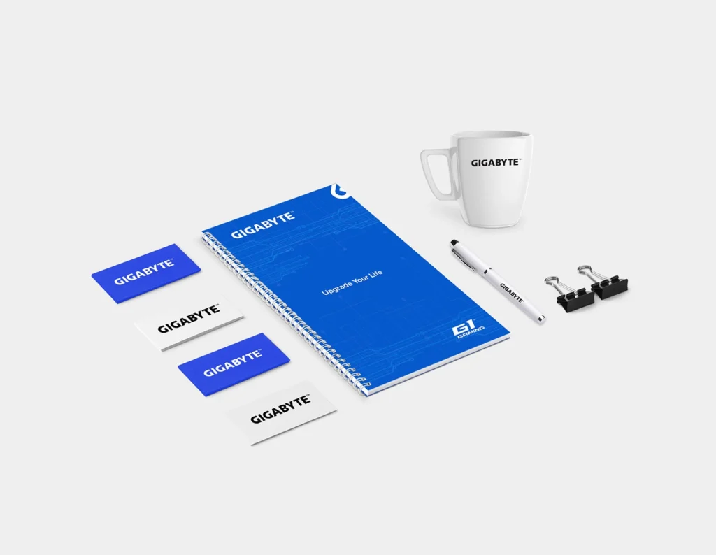 Gigabyte Branding office stationery